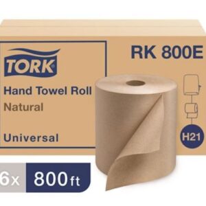 paper towels hardwound Tork Natural 800 ft roll