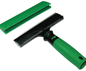 Unger ErgoTec glass scraper 6in with ergonomic handle and safety cap