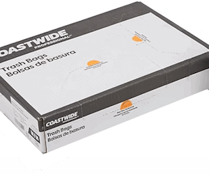 30 Gallon Natural High Density Trash Bags, 8 Micron, 30 x 37 Inches, 500 Count