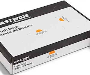 10-gallon 6 mic natural high-density coreless can liners – 1000 count