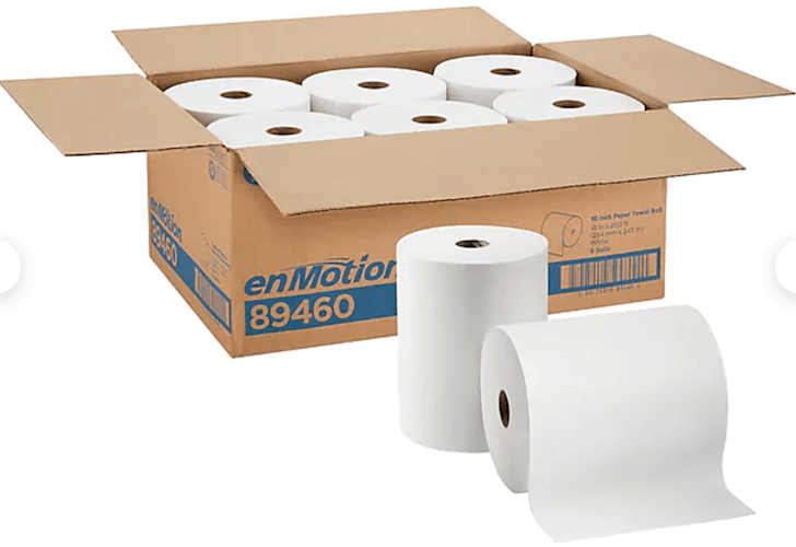 enMotion hardwound paper towels white 10 inch roll 89460