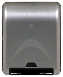 EnMotion recessed paper towel dispenser stainless steel