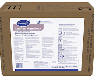 Diversey floor finish Carefree ProX matte 5 gallon BIB