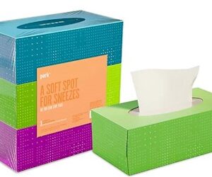 Perk facial tissue ultra soft 2-ply 160 sheets box