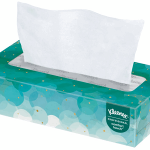 Kleenex facial tissue standard 2-ply 100 sheets box