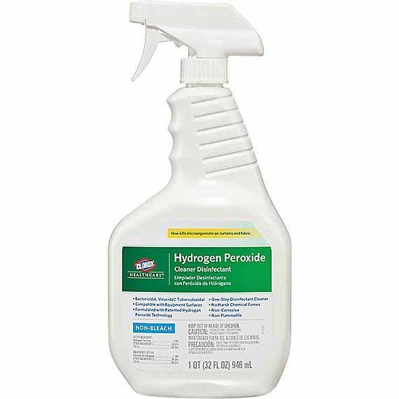 Clorox Healthcare Hydrogen Peroxide Cleaner Disinfectant 32 oz spray, 9/case