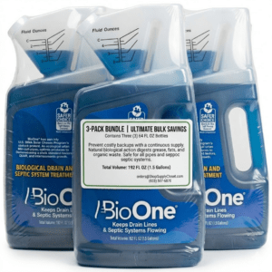 Drain and Septic System Maintainer BioOne Liquid 64oz - 3 Pack