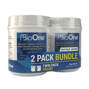 BioOne Professional Strength Microbial Drain & Septic System Treatment - 2 lb Dry Formula - 2 Pack